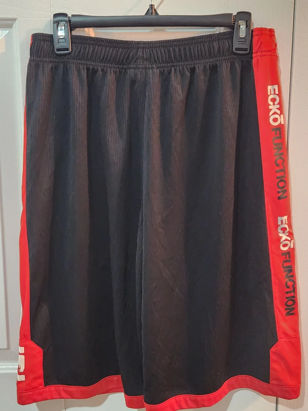 Ecko Unlimited Black with Red Trim Athletic Shorts